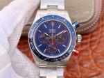 BP Factory Swiss 4130 Rolex Daytona Cool Hand Brooklyn Replica Watch Blue Dial